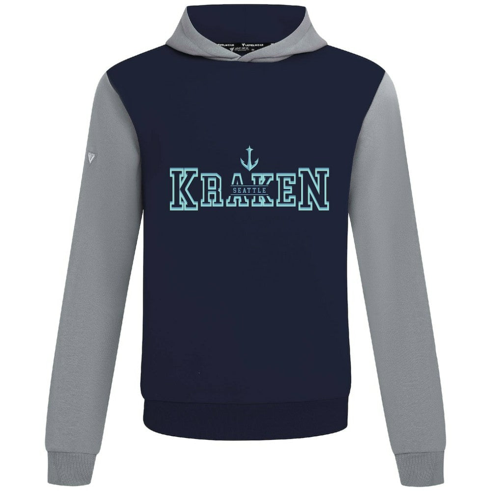 Seattle Kraken Levelwear Ultimate Journey Pullover Hoodie - Deep Sea Blue/Gray - NHL 203144774