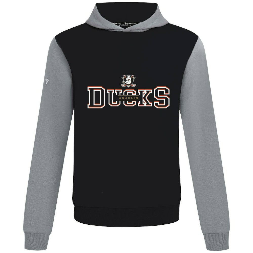 Anaheim Ducks Levelwear Ultimate Journey Pullover Hoodie - Black/Gray - NHL 203144777