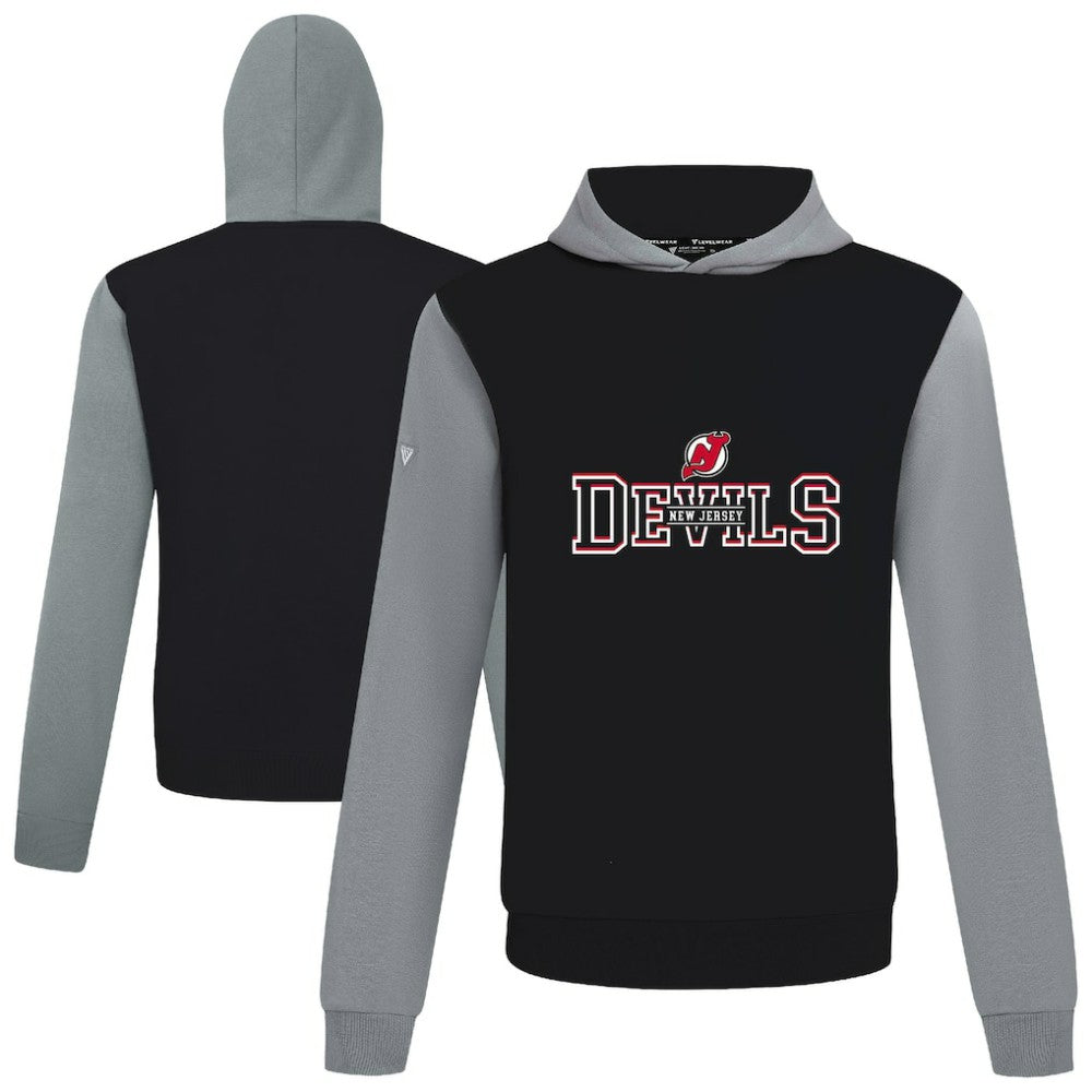 New Jersey Devils Levelwear Ultimate Journey Pullover Hoodie - Black/Gray - NHL 203144779