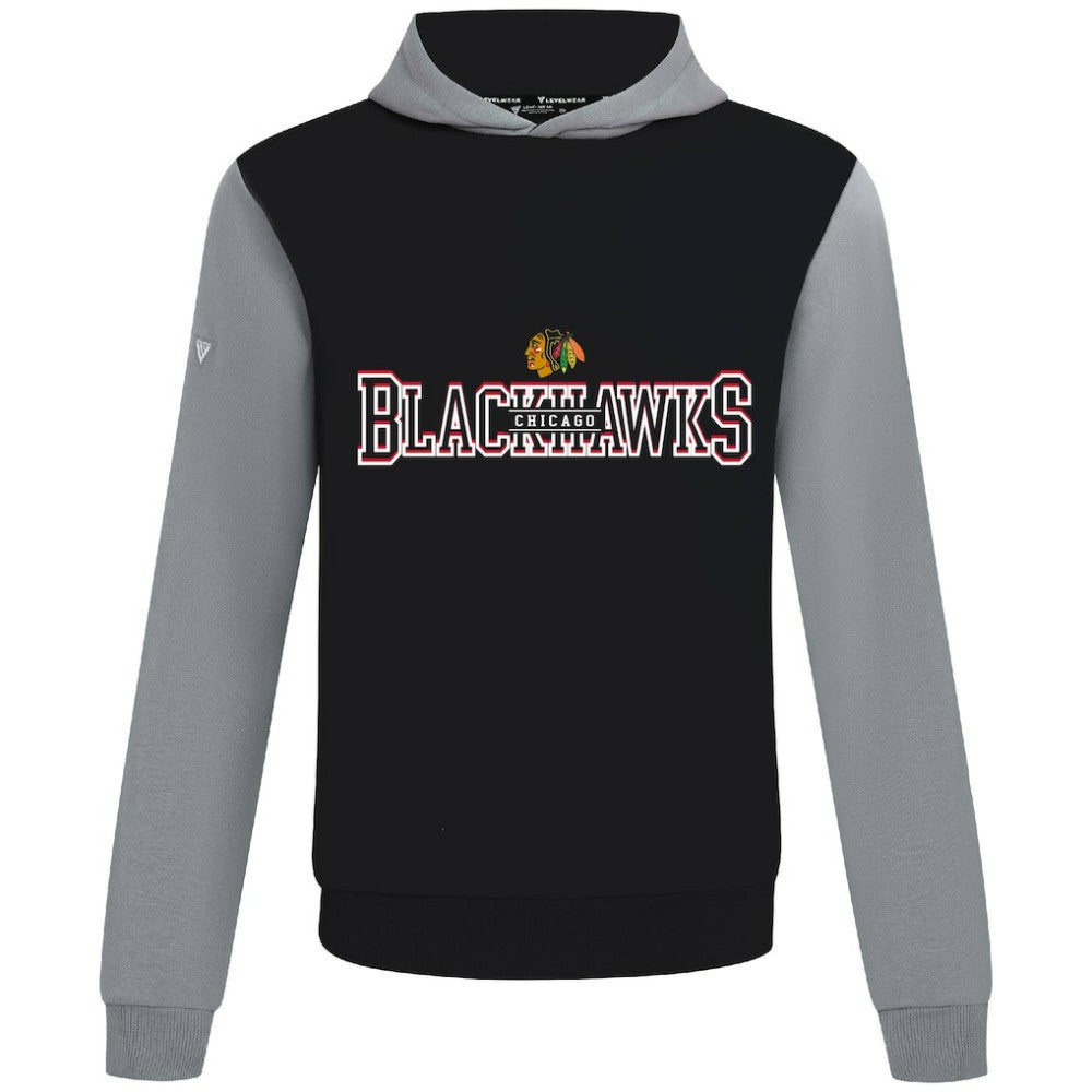 Chicago Blackhawks Levelwear Ultimate Journey Pullover Hoodie - Black/Gray - NHL 203144782