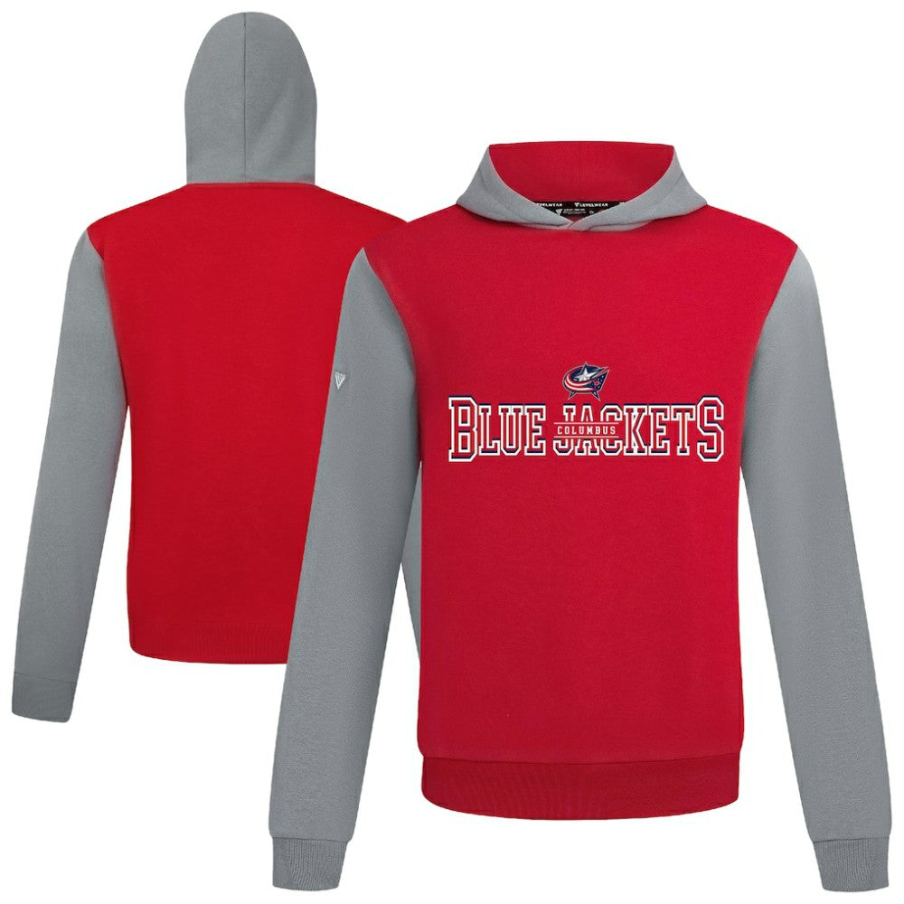 Columbus Blue Jackets Levelwear Ultimate Journey Pullover Hoodie - Red/Gray - NHL 203144784
