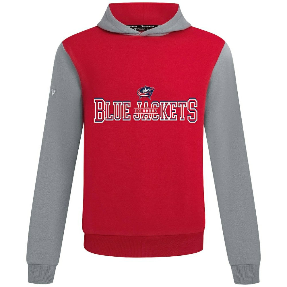 Columbus Blue Jackets Levelwear Ultimate Journey Pullover Hoodie - Red/Gray - NHL 203144784