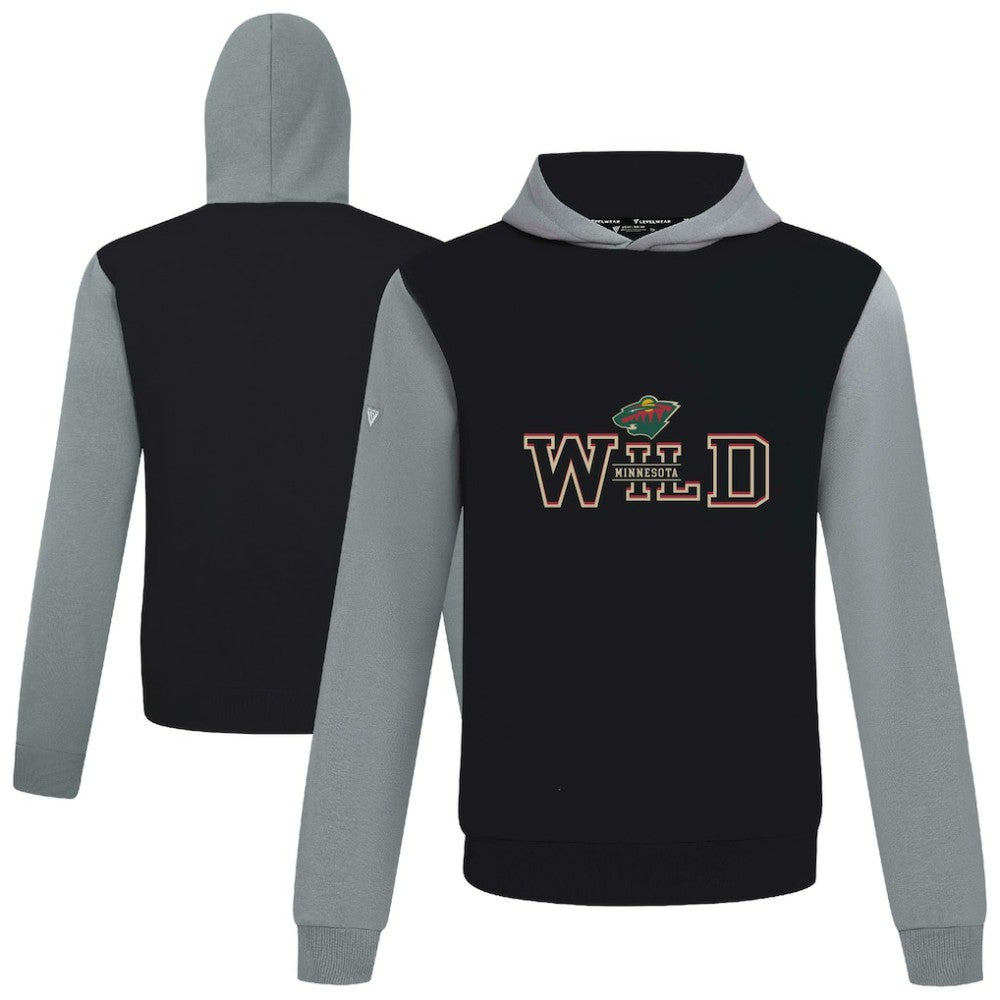 Minnesota Wild Levelwear Ultimate Journey Pullover Hoodie - Black/Gray - NHL 203144787