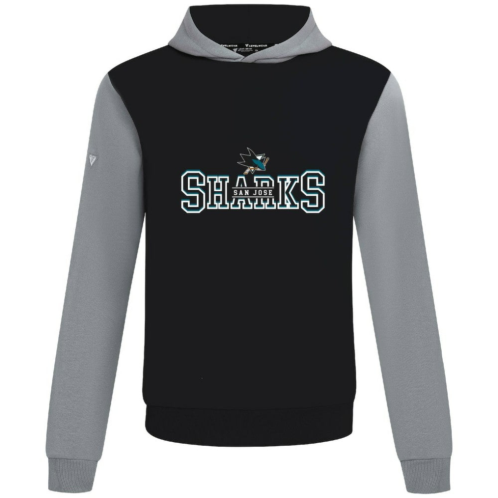 San Jose Sharks Levelwear Ultimate Journey Pullover Hoodie - Black/Gray - NHL 203144795
