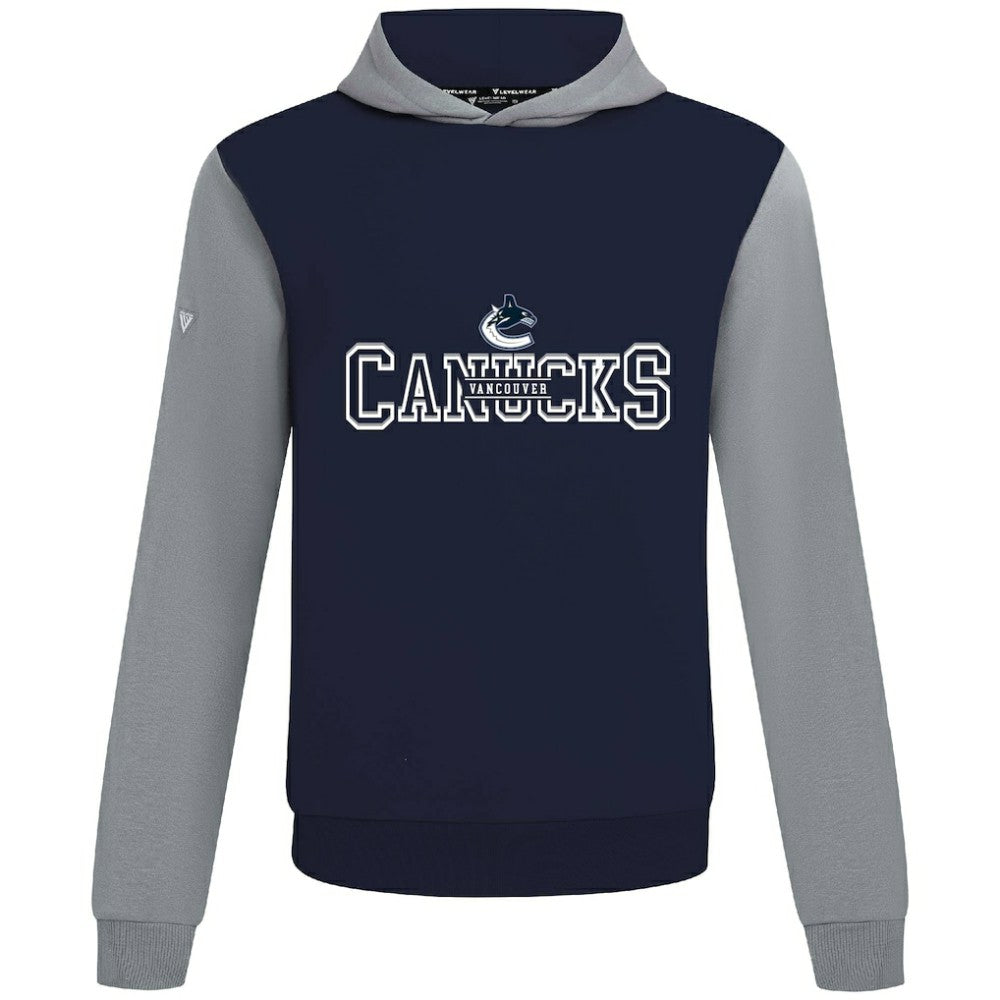 Vancouver Canucks Levelwear Ultimate Journey Pullover Hoodie - Navy/Gray - NHL 203144798