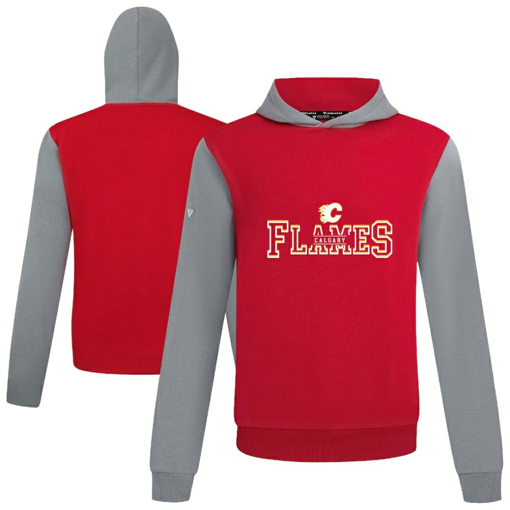 Calgary Flames Levelwear Ultimate Journey Pullover Hoodie - Red/Gray - NHL 203144801