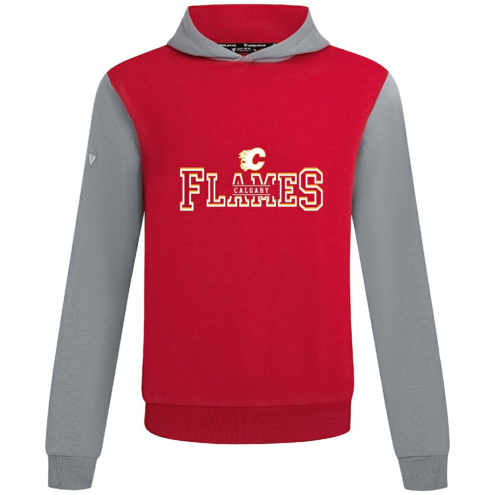 Calgary Flames Levelwear Ultimate Journey Pullover Hoodie - Red/Gray - NHL 203144801