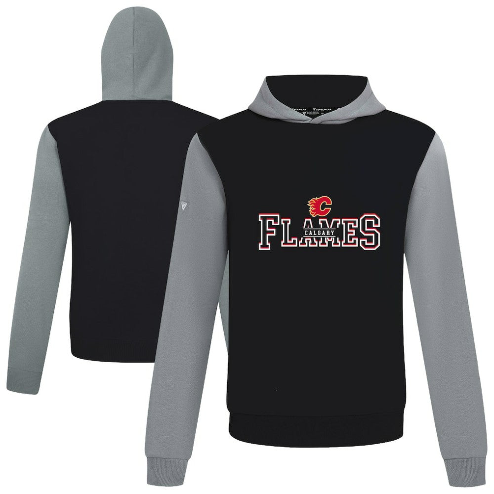 Calgary Flames Levelwear Ultimate Journey Pullover Hoodie - Black/Gray - NHL 203144802
