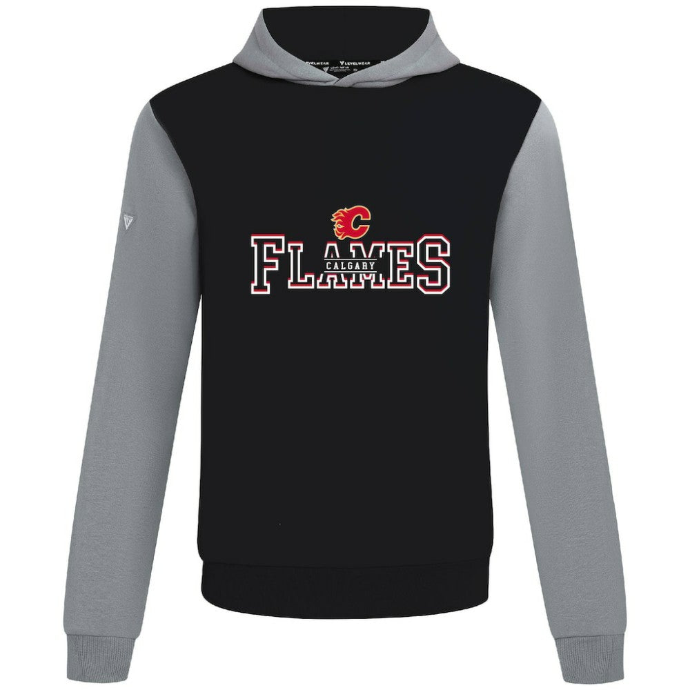 Calgary Flames Levelwear Ultimate Journey Pullover Hoodie - Black/Gray - NHL 203144802