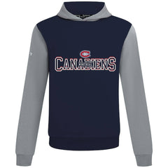 Montreal Canadiens Levelwear Ultimate Journey Pullover Hoodie - Navy/Gray - NHL 203144806