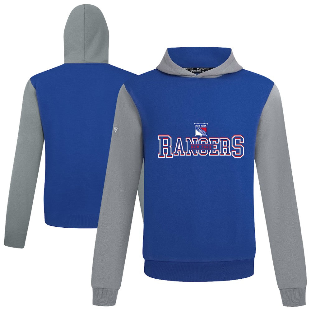 New York Rangers Levelwear Ultimate Journey Pullover Hoodie - Blue/Gray - NHL 203144808