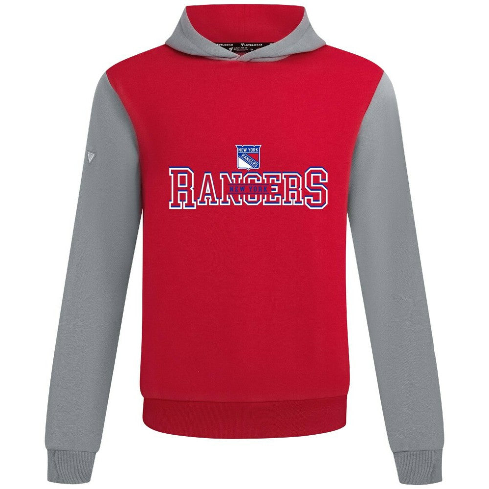 New York Rangers Levelwear Ultimate Journey Pullover Hoodie - Red/Gray - NHL 203144809