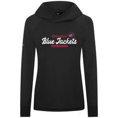 Columbus Blue Jackets Levelwear Women's Slender Monument Raglan Pullover Hoodie - Black - NHL 203144850