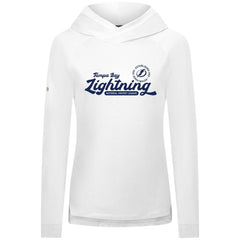 Tampa Bay Lightning Levelwear Women's Slender Monument Raglan Pullover Hoodie - White - NHL 203144857