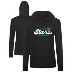 Dallas Stars Levelwear Women's Slender Monument Raglan Pullover Hoodie - Black - NHL 203144859