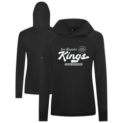 Los Angeles Kings Levelwear Women's Slender Monument Raglan Pullover Hoodie - Black - NHL 203144860