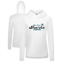 San Jose Sharks Levelwear Women's Slender Monument Raglan Pullover Hoodie - White - NHL 203144861