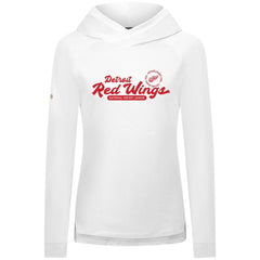 Detroit Red Wings Levelwear Women's Slender Monument Raglan Pullover Hoodie - White - NHL 203144864