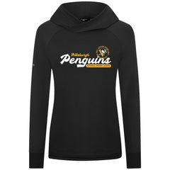 Pittsburgh Penguins Levelwear Women's Slender Monument Raglan Pullover Hoodie - Black - NHL 203144865