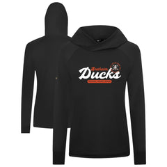 Anaheim Ducks Levelwear Women's Slender Monument Raglan Pullover Hoodie - Black - NHL 203144867
