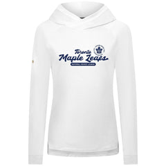 Toronto Maple Leafs Levelwear Women's Slender Monument Raglan Pullover Hoodie - White - NHL 203144872