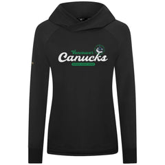 Vancouver Canucks Levelwear Women's Slender Monument Raglan Pullover Hoodie - Black - NHL 203144873
