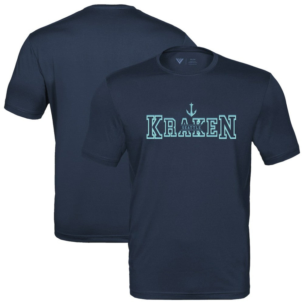Seattle Kraken Levelwear Anthem Journey Performance T-Shirt - Deep Sea Blue - NHL 203144876