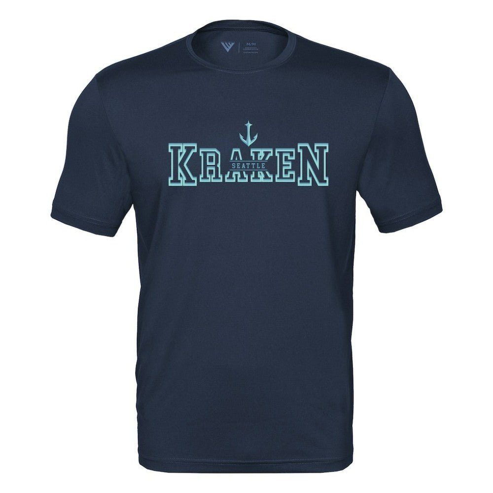 Seattle Kraken Levelwear Anthem Journey Performance T-Shirt - Deep Sea Blue - NHL 203144876