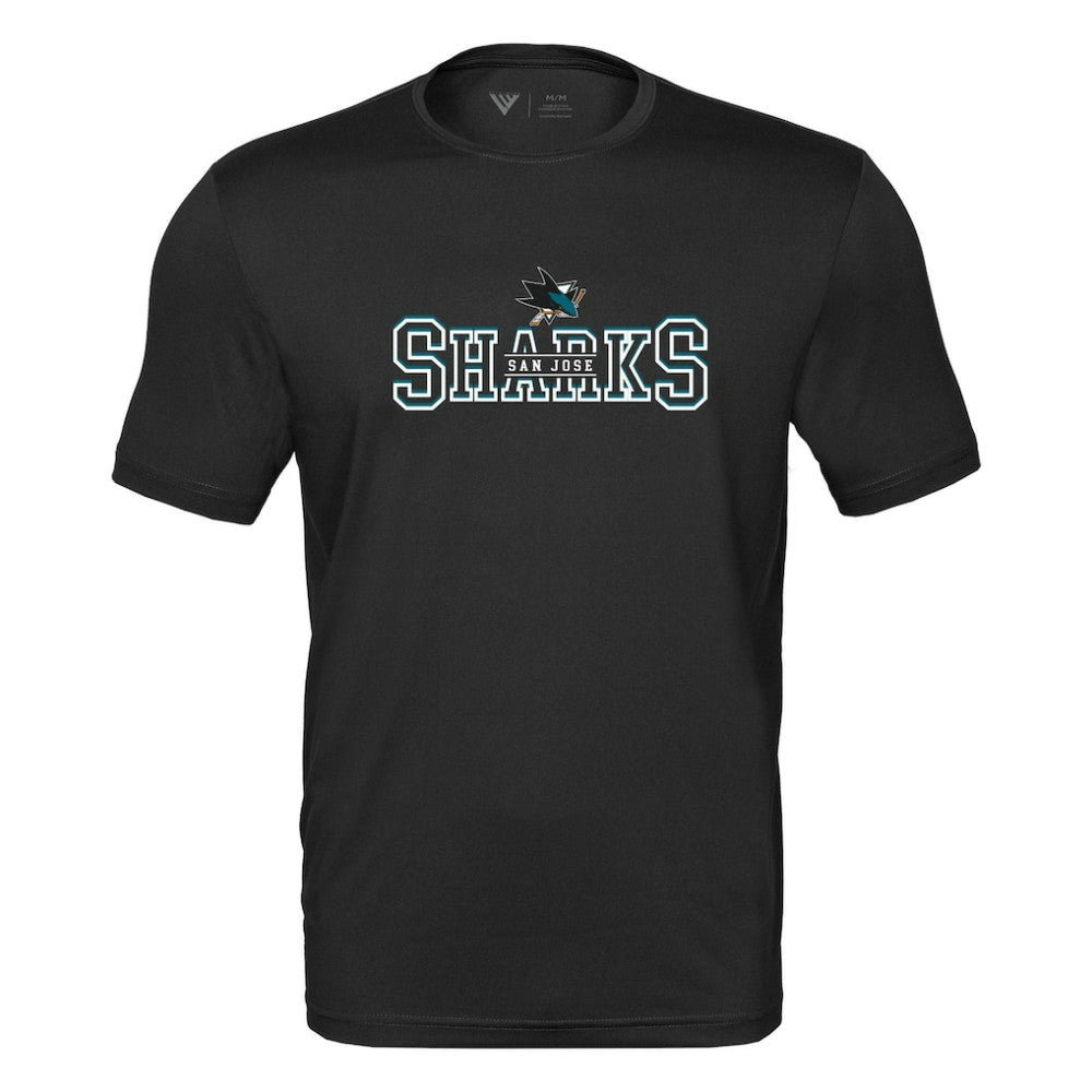 San Jose Sharks Levelwear Anthem Journey Performance T-Shirt - Black - NHL 203144903