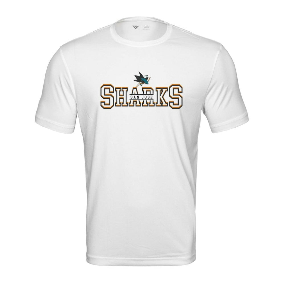 San Jose Sharks Levelwear Anthem Journey Performance T-Shirt - White - NHL 203144904