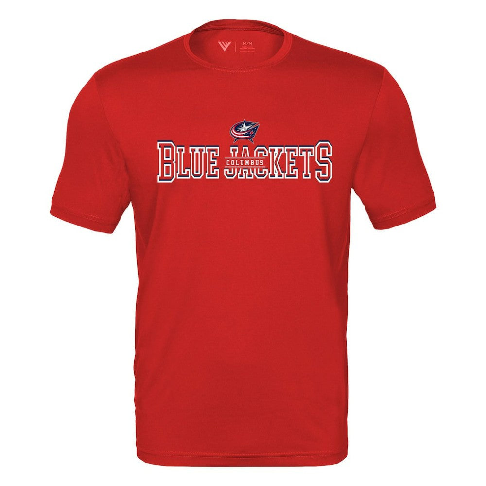Columbus Blue Jackets Levelwear Anthem Journey Performance T-Shirt - Red - NHL 203144917