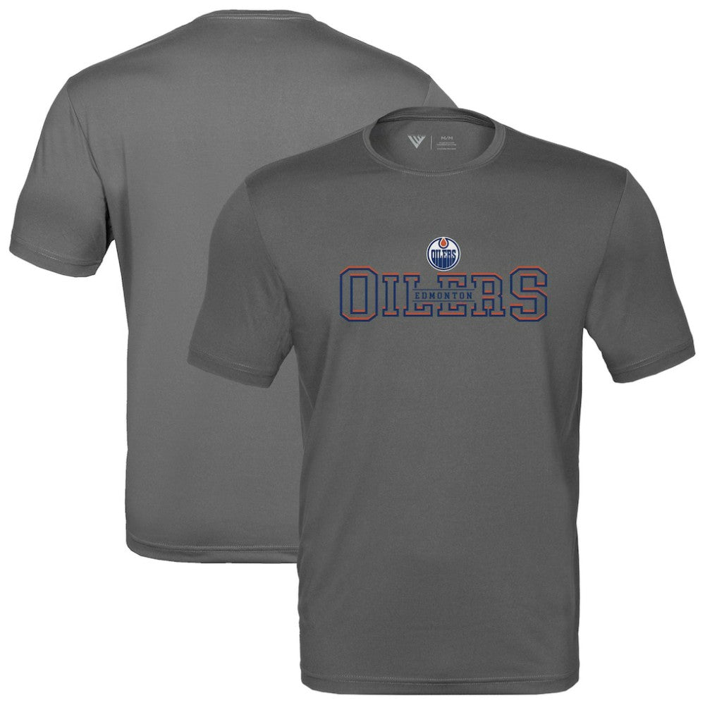 Edmonton Oilers Levelwear Anthem Journey Performance T-Shirt - Charcoal - NHL 203144923