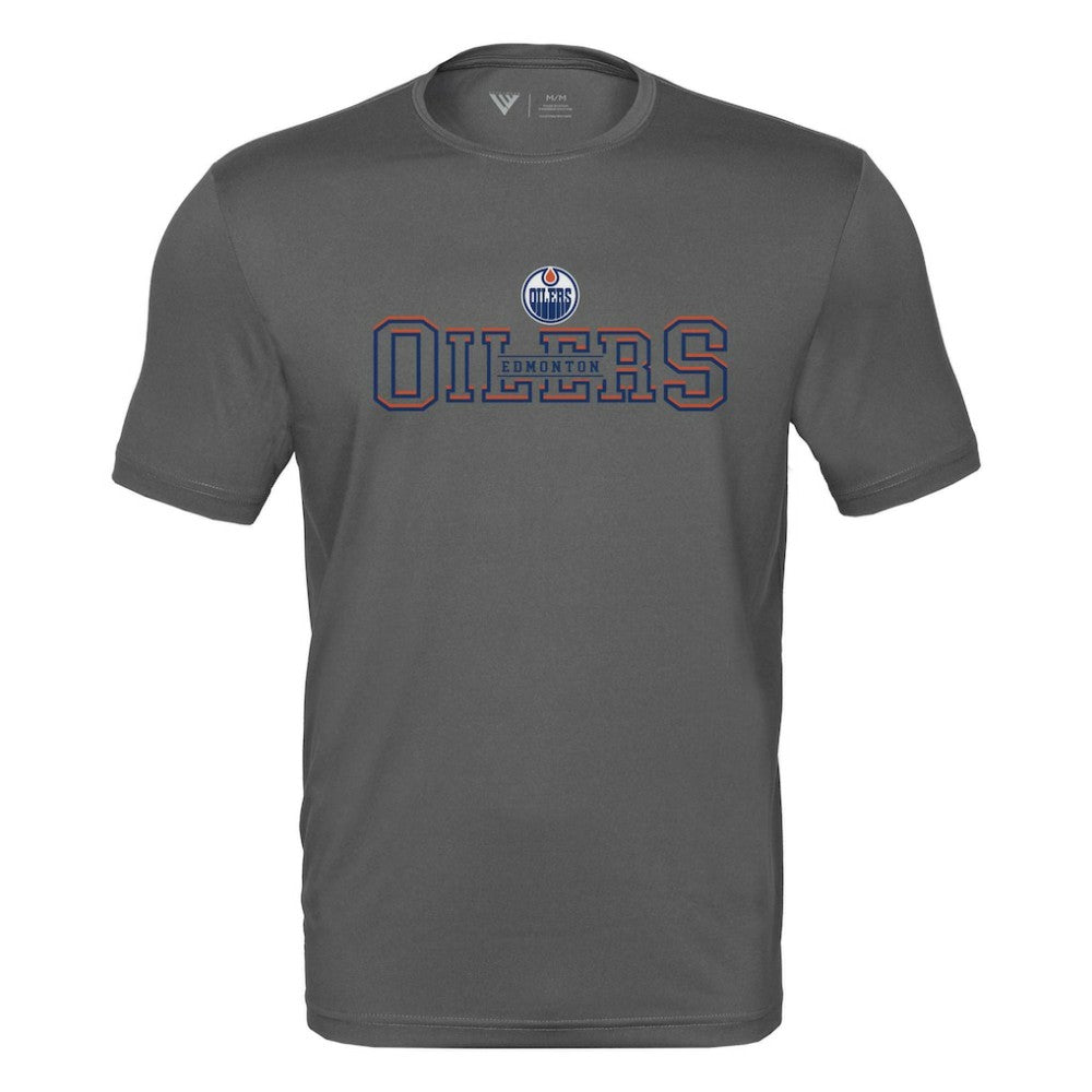 Edmonton Oilers Levelwear Anthem Journey Performance T-Shirt - Charcoal - NHL 203144923