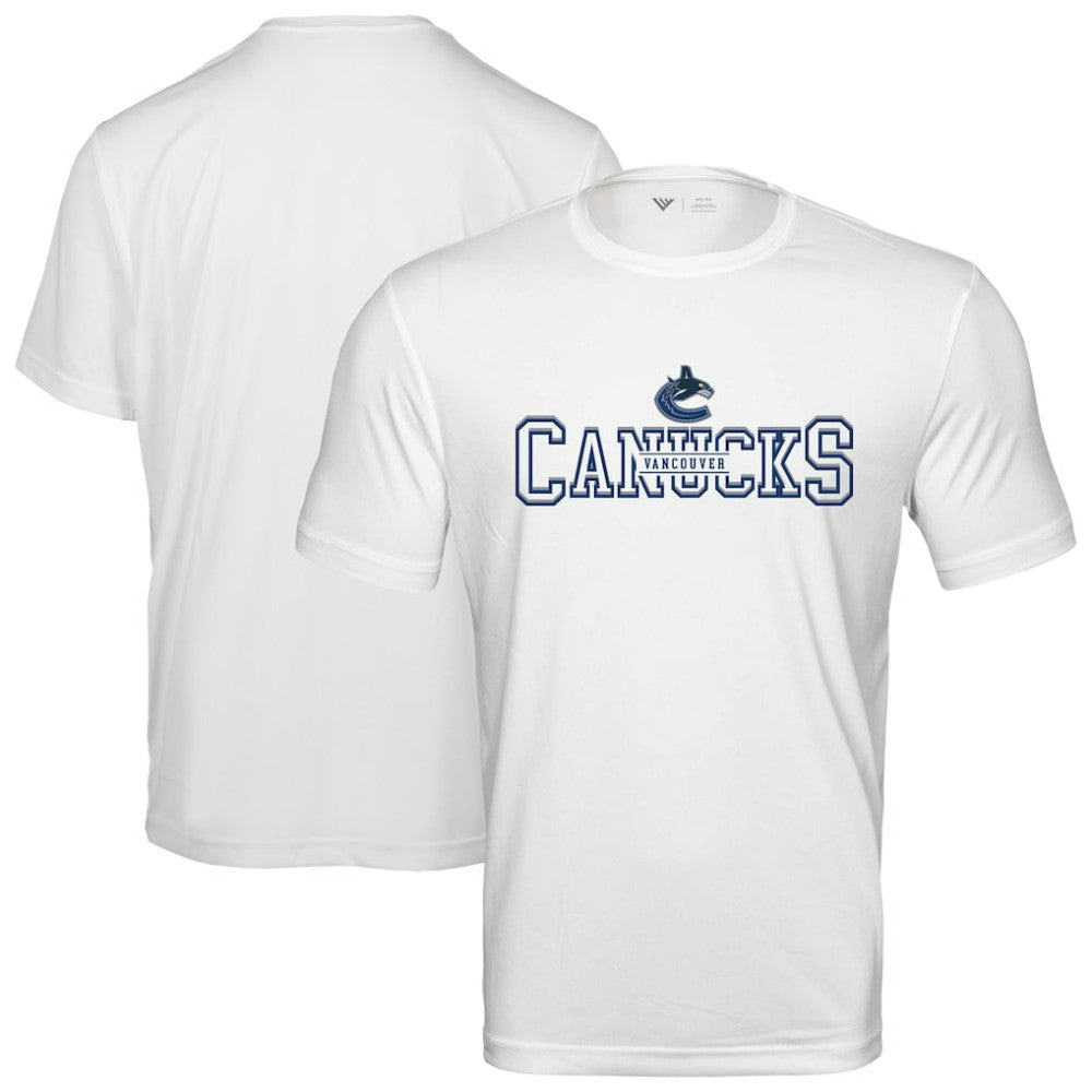 Vancouver Canucks Levelwear Anthem Journey Performance T-Shirt - White - NHL 203144924