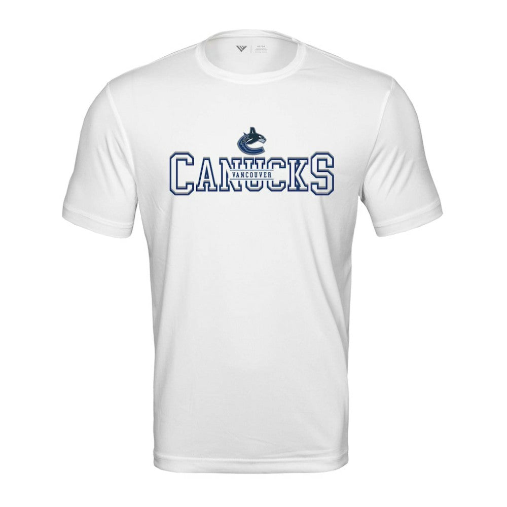 Vancouver Canucks Levelwear Anthem Journey Performance T-Shirt - White - NHL 203144924