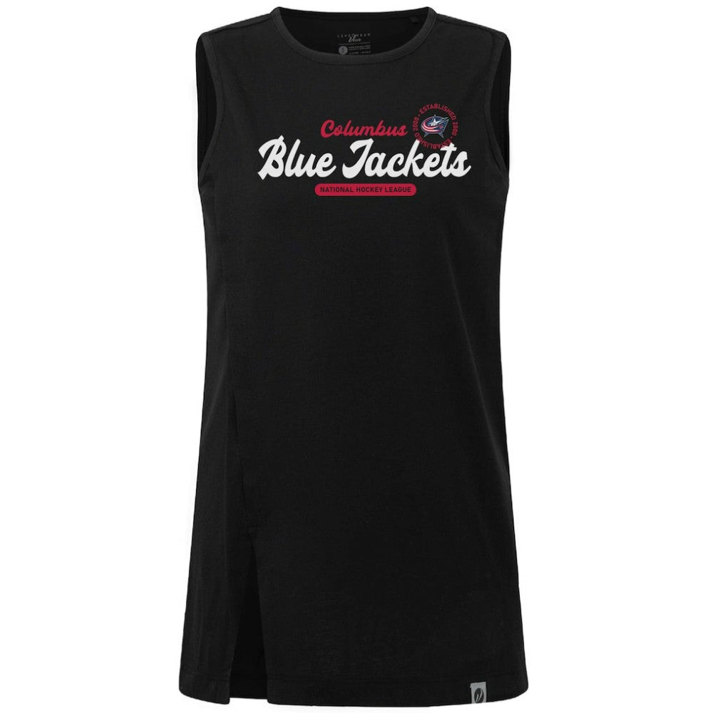 Columbus Blue Jackets Levelwear Women's Influx Monument Tank Top - Black - NHL 203144998