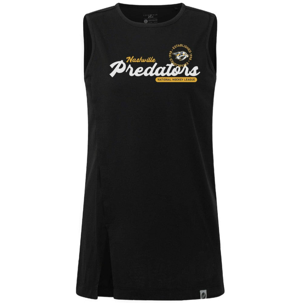 Nashville Predators Levelwear Women's Influx Monument Tank Top - Black - NHL 203144999