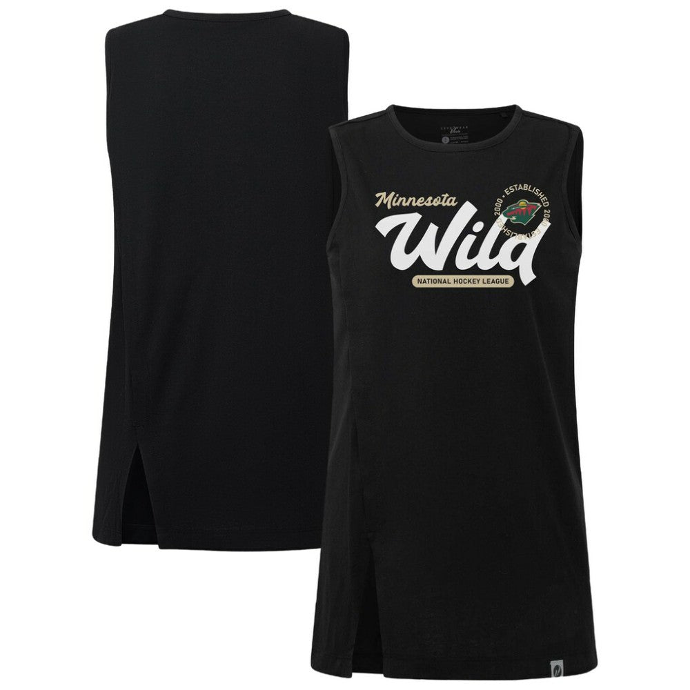 Minnesota Wild Levelwear Women's Influx Monument Tank Top - Black - NHL 203145001