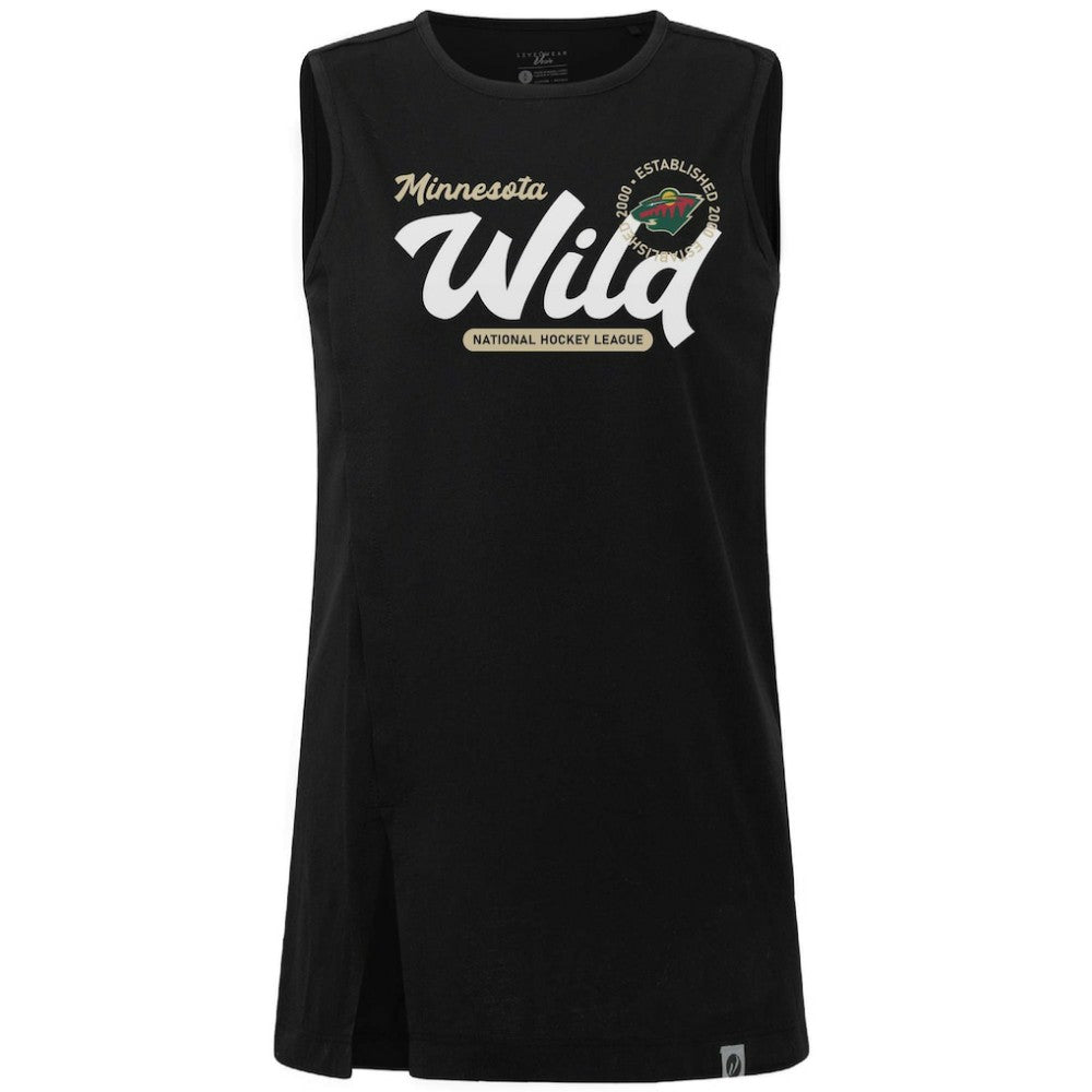 Minnesota Wild Levelwear Women's Influx Monument Tank Top - Black - NHL 203145001