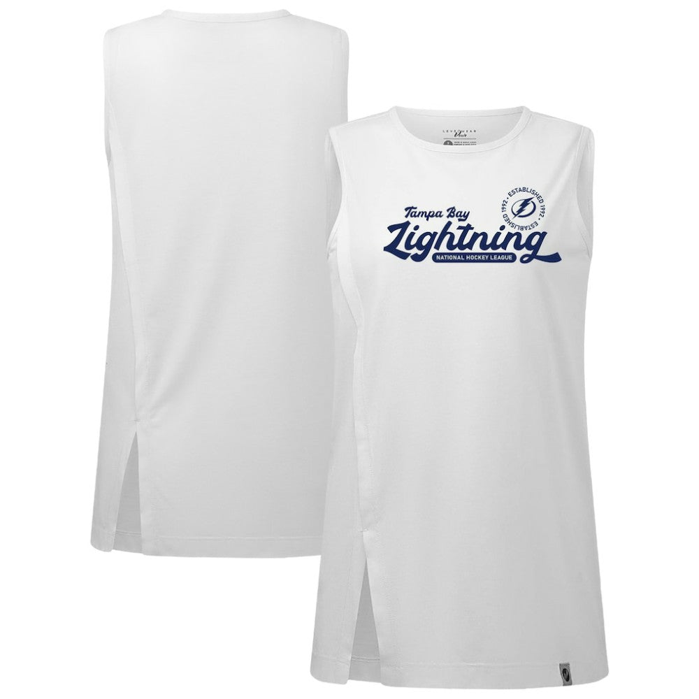 Tampa Bay Lightning Levelwear Women's Influx Monument Tank Top - White - NHL 203145004