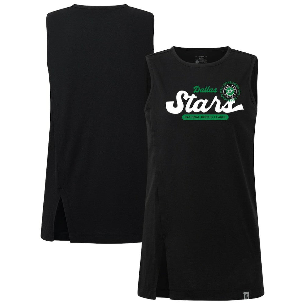 Dallas Stars Levelwear Women's Influx Monument Tank Top - Black - NHL 203145006