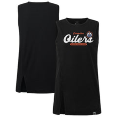 Edmonton Oilers Levelwear Women's Influx Monument Tank Top - Black - NHL 203145011