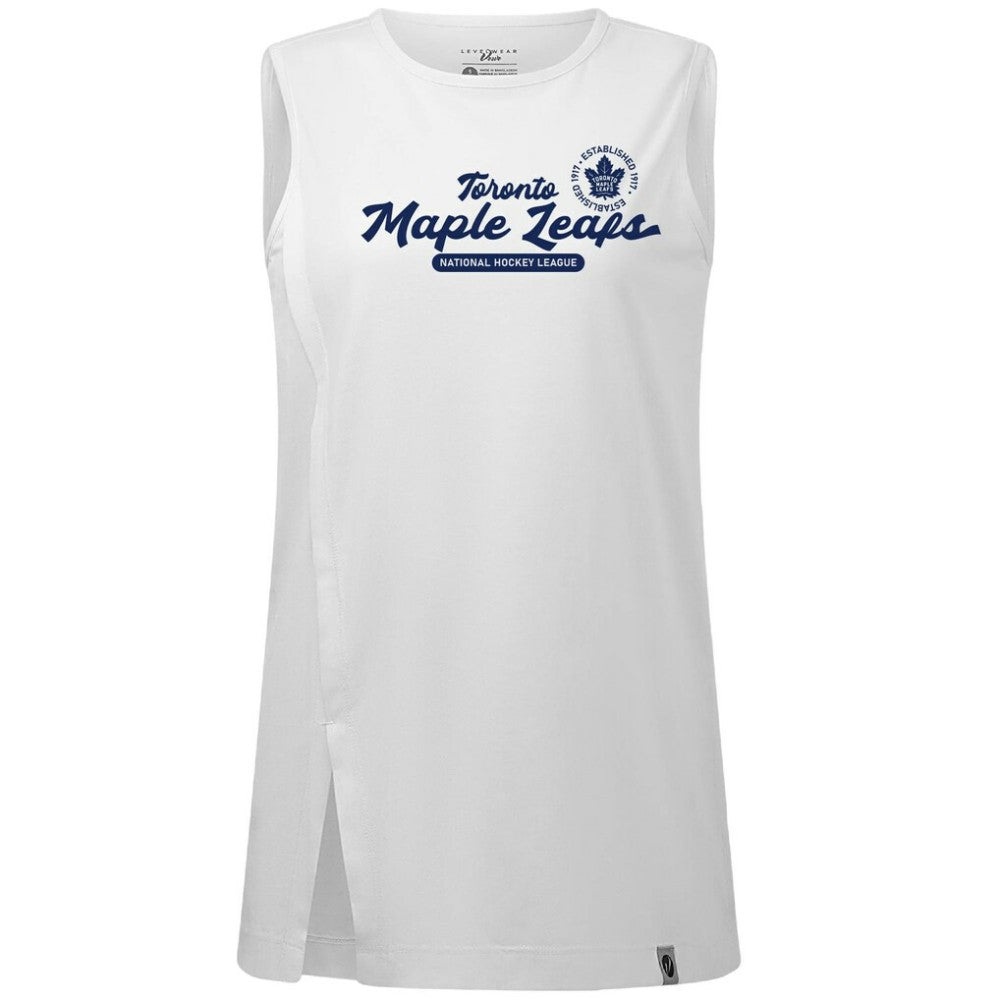 Toronto Maple Leafs Levelwear Women's Influx Monument Tank Top - White - NHL 203145012