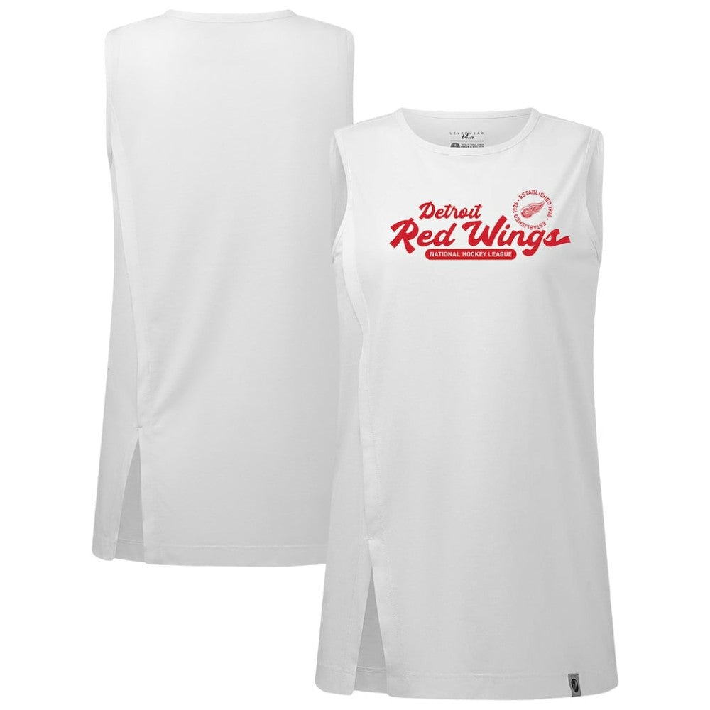 Detroit Red Wings Levelwear Women's Influx Monument Tank Top - White - NHL 203145018