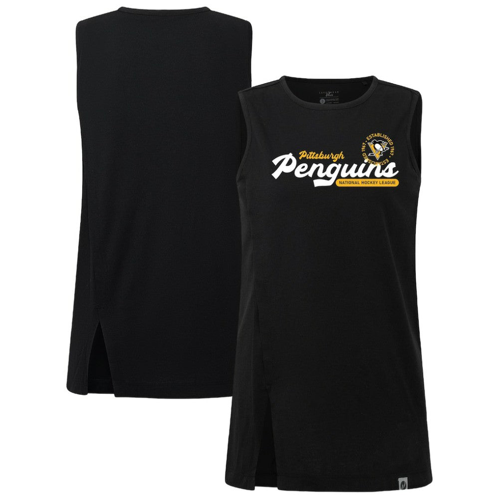 Pittsburgh Penguins Levelwear Women's Influx Monument Tank Top - Black - NHL 203145020