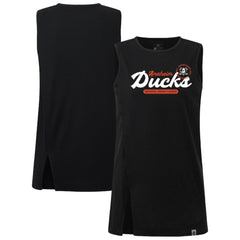 Anaheim Ducks Levelwear Women's Influx Monument Tank Top - Black - NHL 203145022