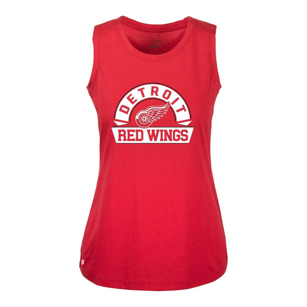 Detroit Red Wings Levelwear Women's Macy Banner Arch Tank Top - Red - NHL 203145026