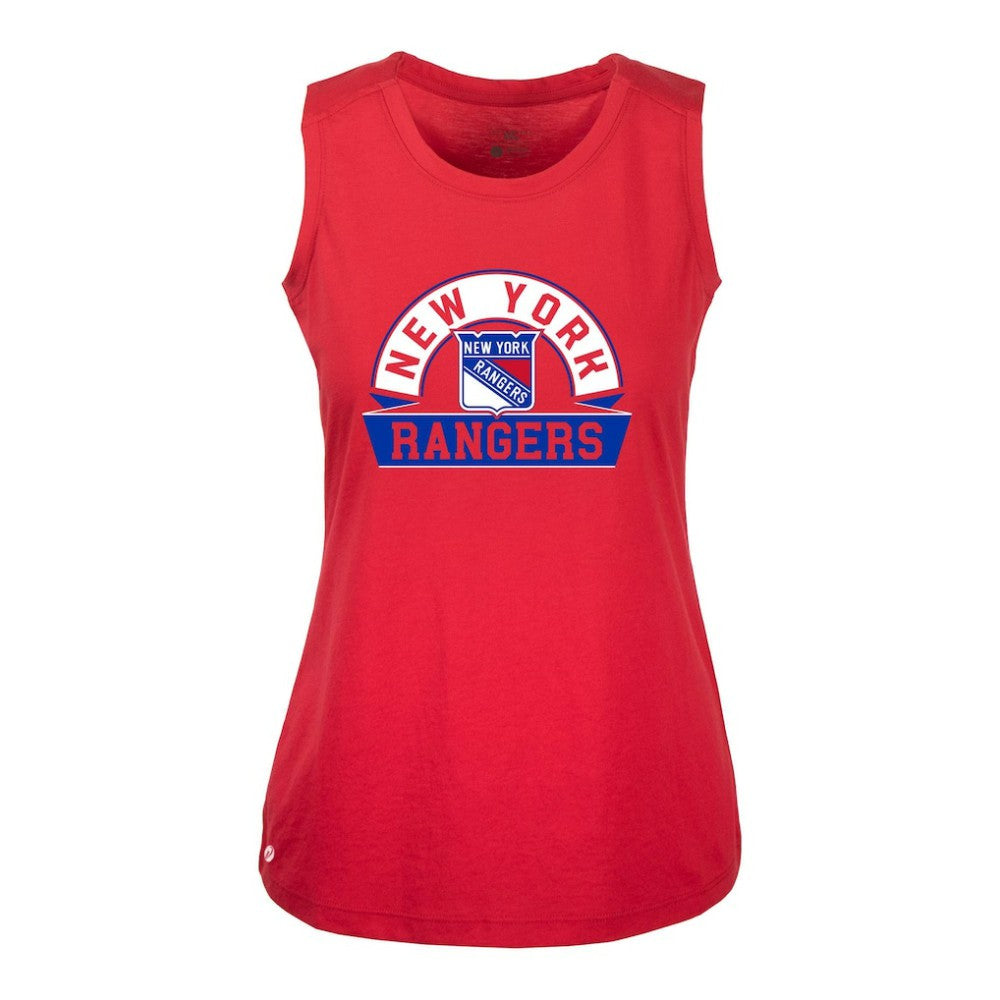New York Rangers Levelwear Women's Macy Banner Arch Tank Top - Red - NHL 203145029