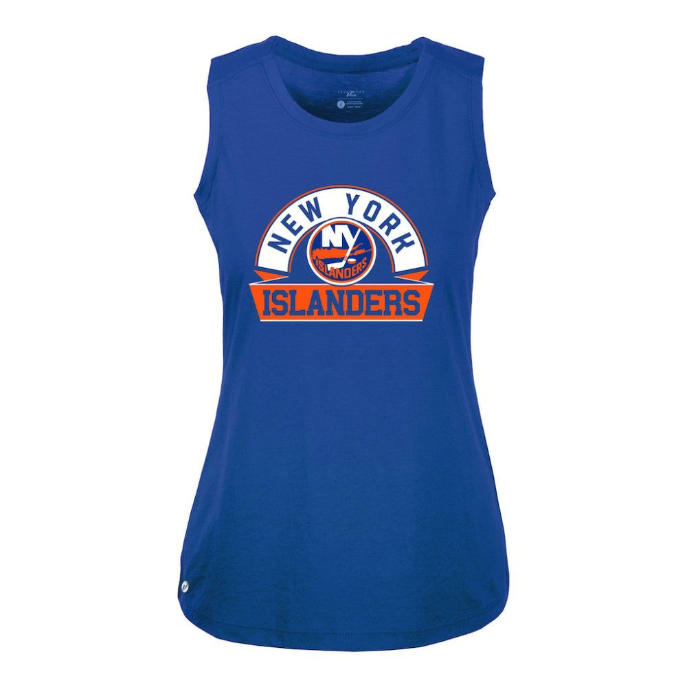 New York Islanders Levelwear Women's Macy Banner Arch Tank Top - Royal - NHL 203145032