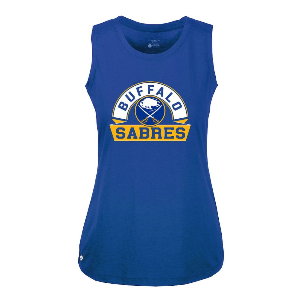 Buffalo Sabres Levelwear Women's Macy Banner Arch Tank Top - Royal - NHL 203145033